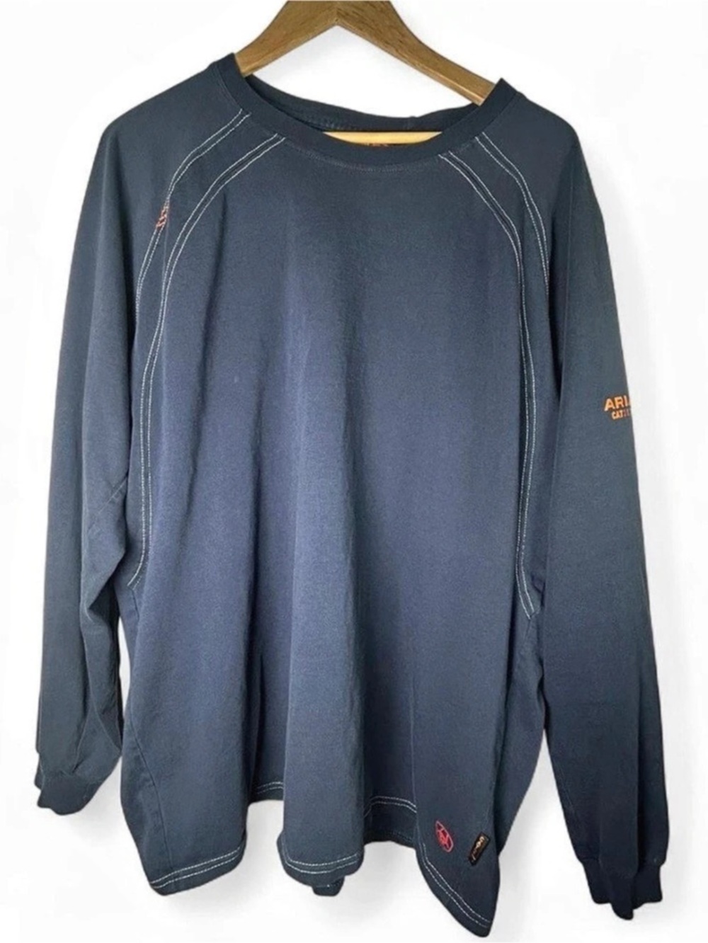 Ariat WorkR Cotton Work Shirt Blue 2XL Heavy Duty Outdoor Utility
